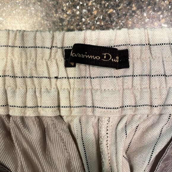 Massimo Dutti Linen Blend Striped Pants Size 4 - Picture 10 of 12